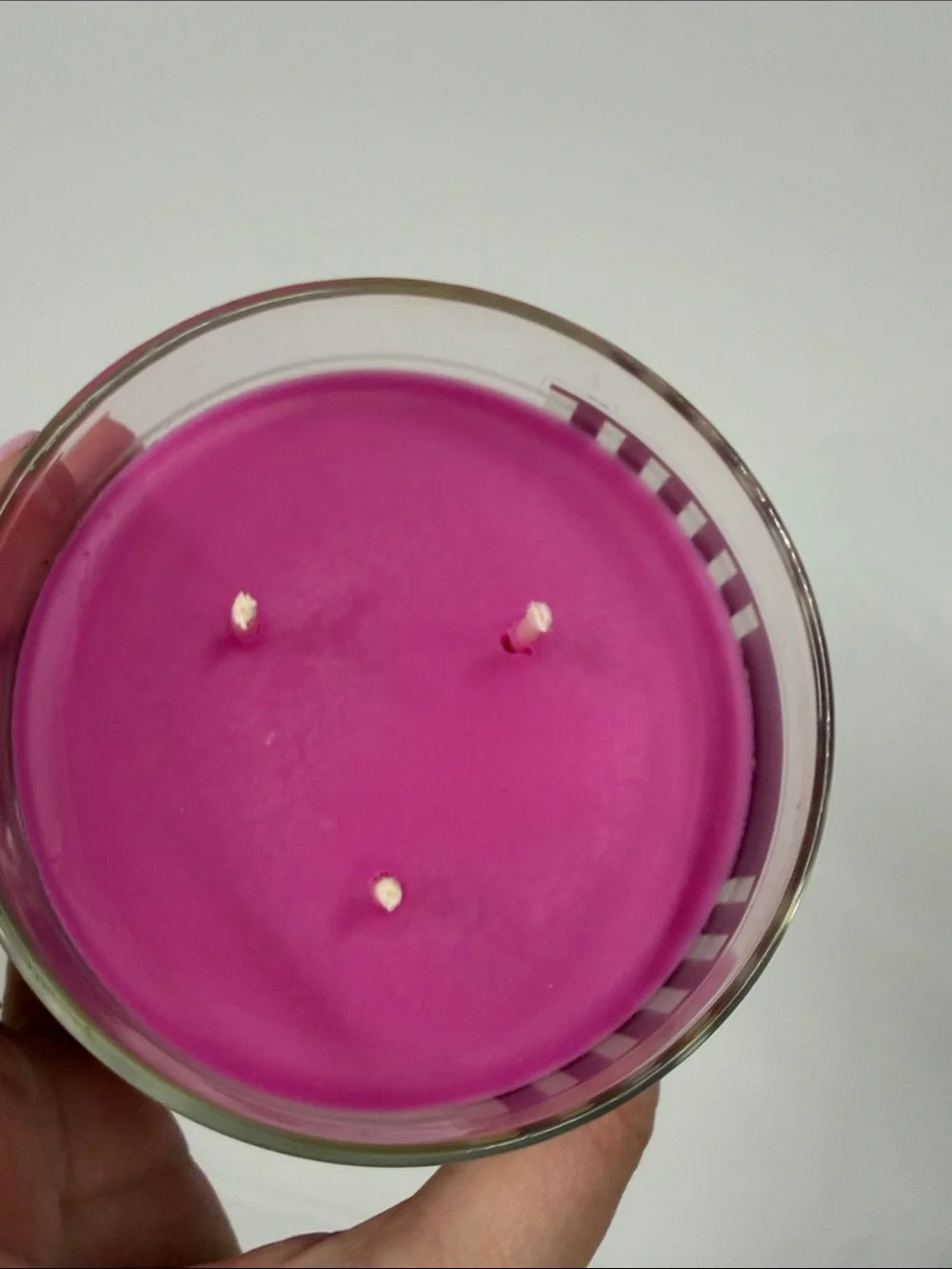 Bath & Body Works Twisted Peppermint Scented Candle - Magenta and Gold